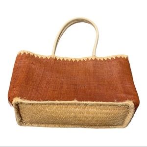 BATH & BODY WORKS Straw Tote Bag Purse